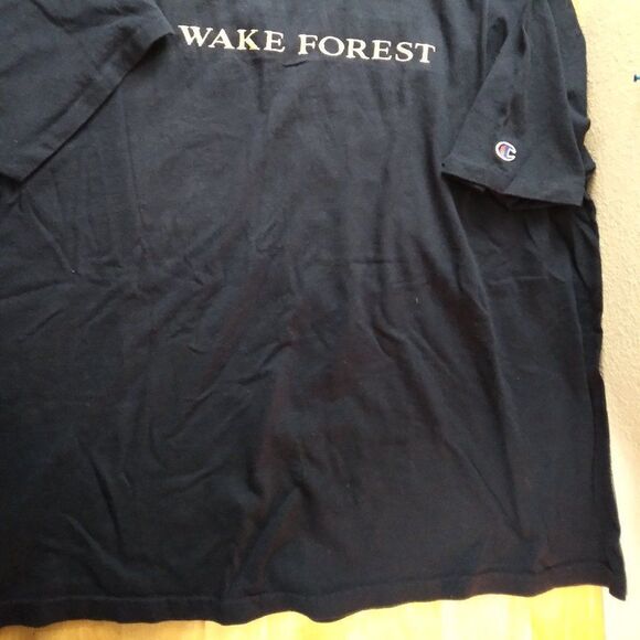 Vintage Champion Wake Forest Spell Out Logo T-Shirt - Picture 3 of 7